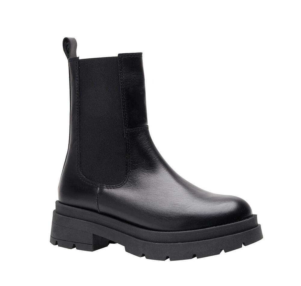 Andre Assous Weather Resistant Black Monda Chelsea Boots Size 38